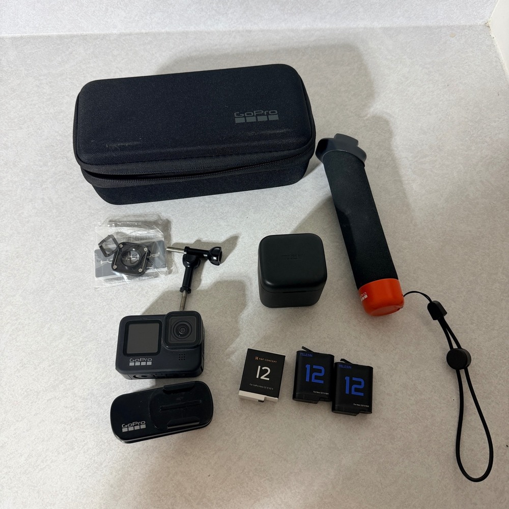 GoPro HERO9 Black Action Camera Bundle with Telesin Charger and Accessories